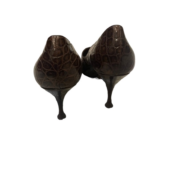 New Dolce & Gabbanna Faux Crocodile Heels - Picture 4 of 4